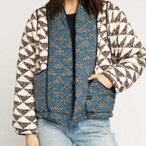Joie reversible quilt look jacket